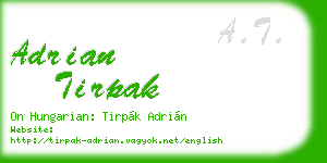adrian tirpak business card