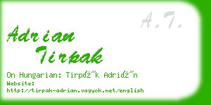 adrian tirpak business card